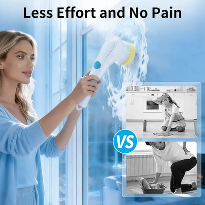 Cordless Bathroom Kitchen Cleaning Brush Electric Shower Sink Scrubber Multi-Function Tile Cleaner